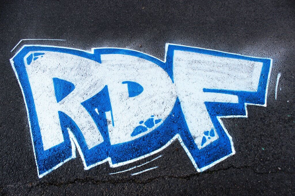 RDF Graffiti on concrete