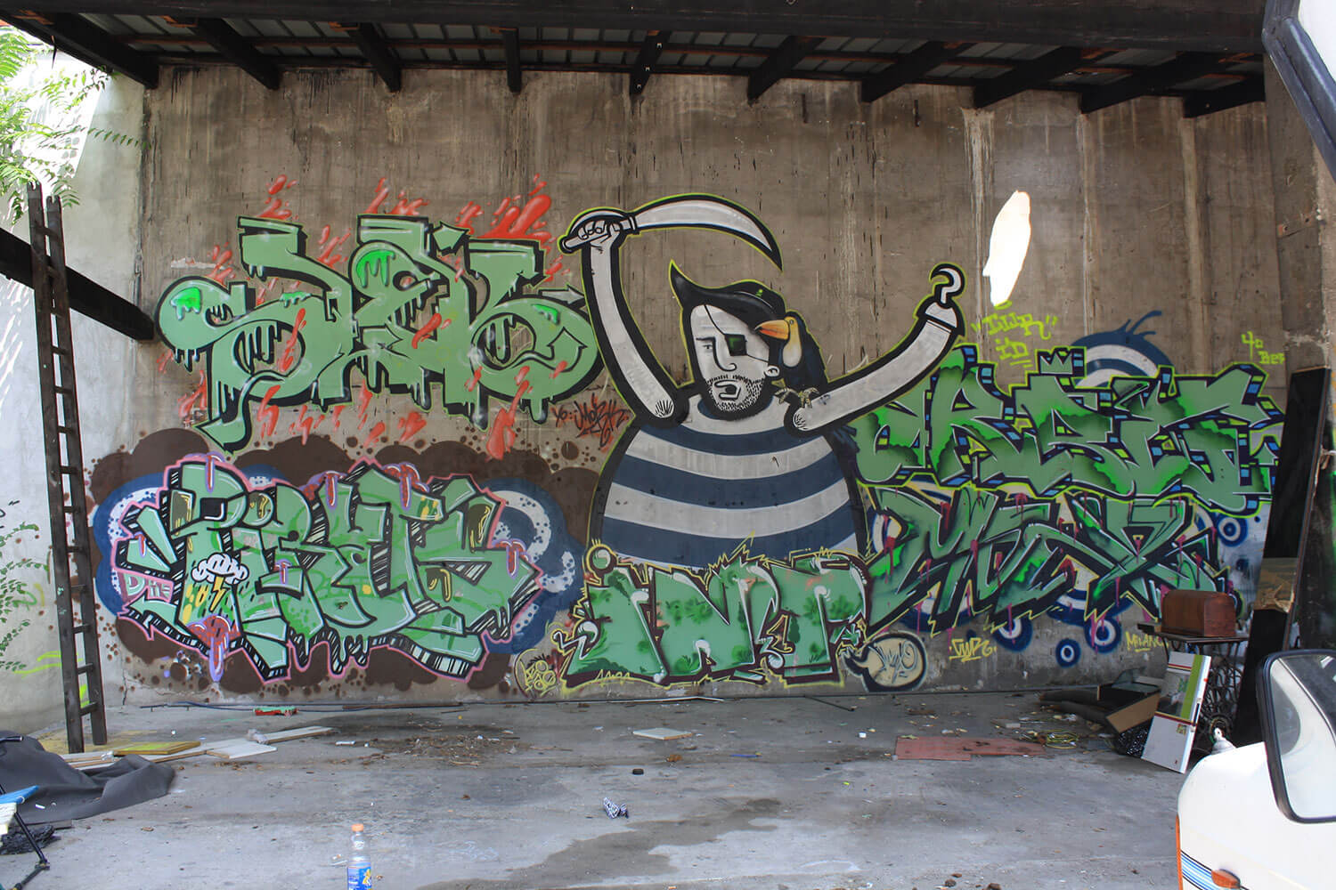 Graffiti wallpainting - Milano (IT) 2012